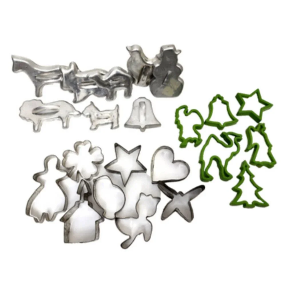Antique Vintage Collectible Specialty Cookie Cutter Mixed Set